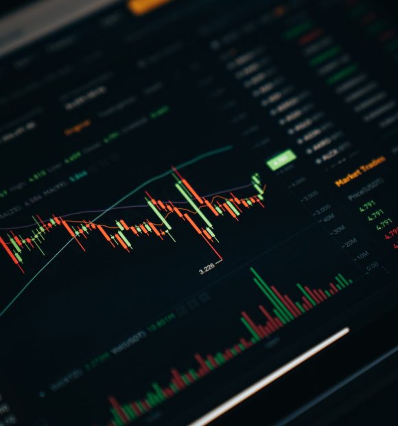 a close up of a computer screen with a chart on it